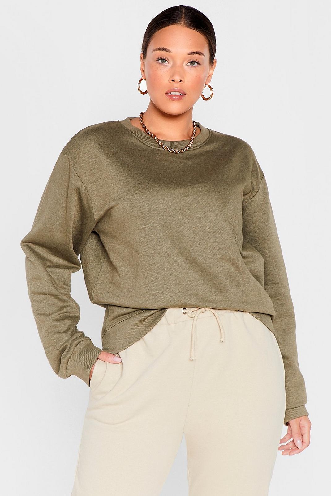 Meet The Crew Neck Plus Oversized Sweatshirt Nasty Gal 