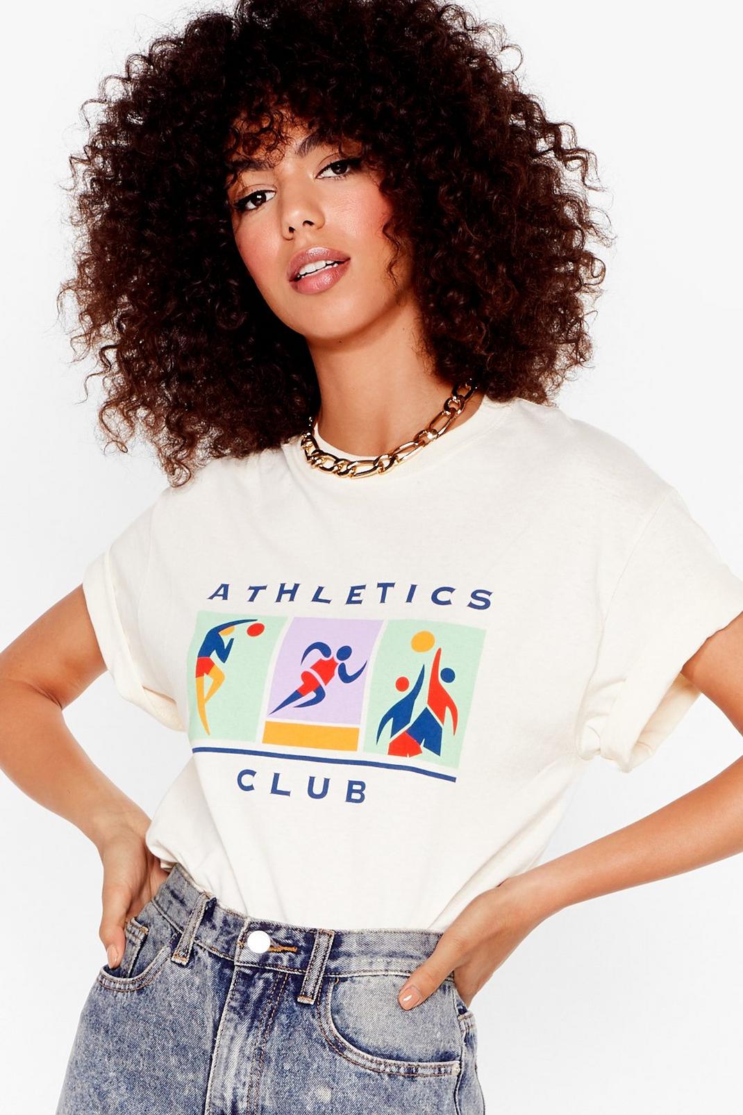 T-shirt ample à impression Athletics Club image number 1