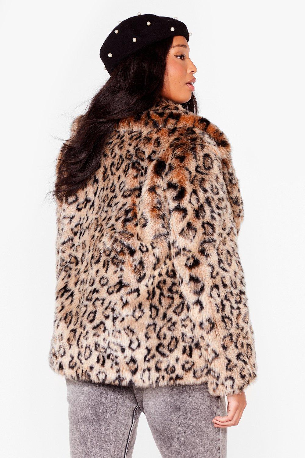 Nasty gal 2024 leopard coat