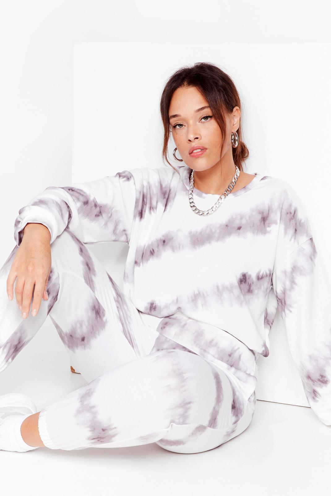Chill Babe Plus Tie Dye Joggers Set image number 1