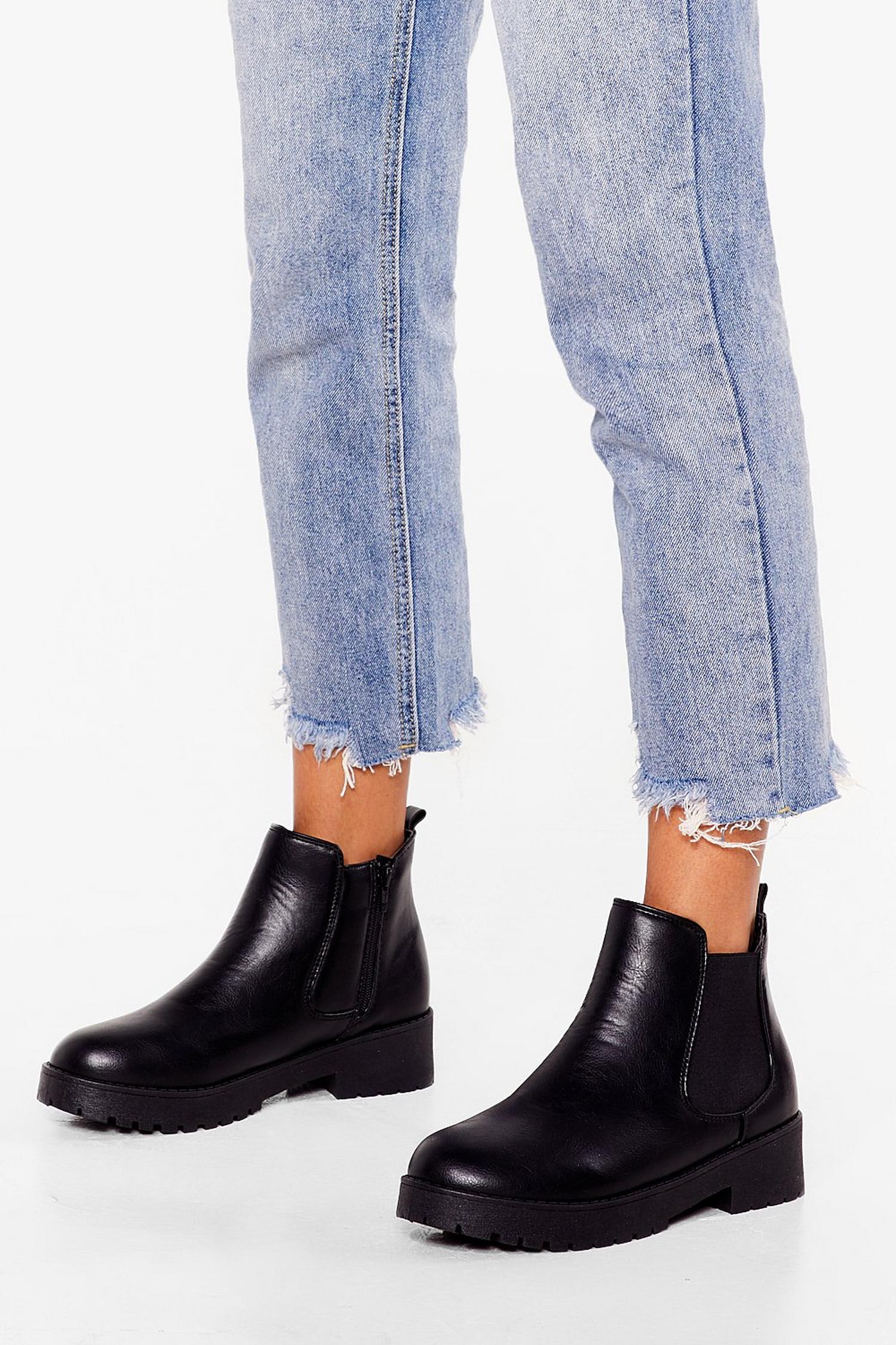 One Step Closer Faux Leather Chelsea Boots | Nasty Gal