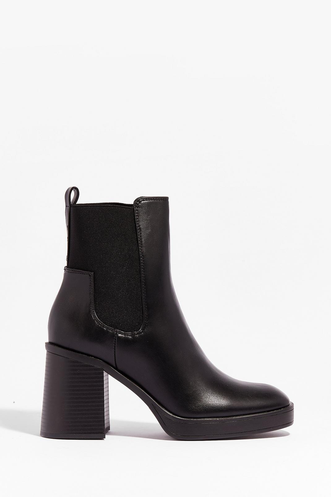 Level Up Faux Leather Heeled Boots image number 1