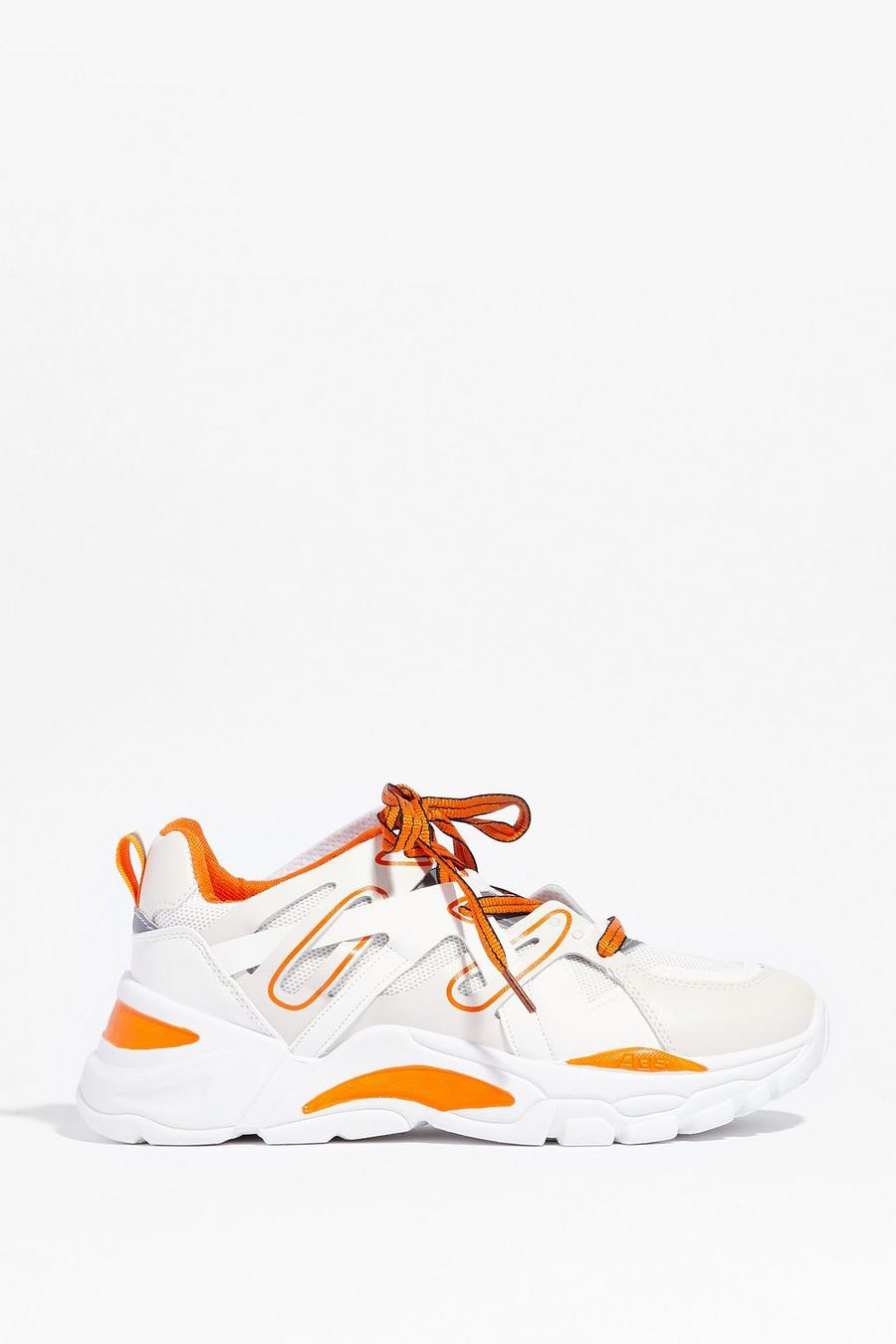 We're Comparing Notes Two Tone Chunky Sneakers