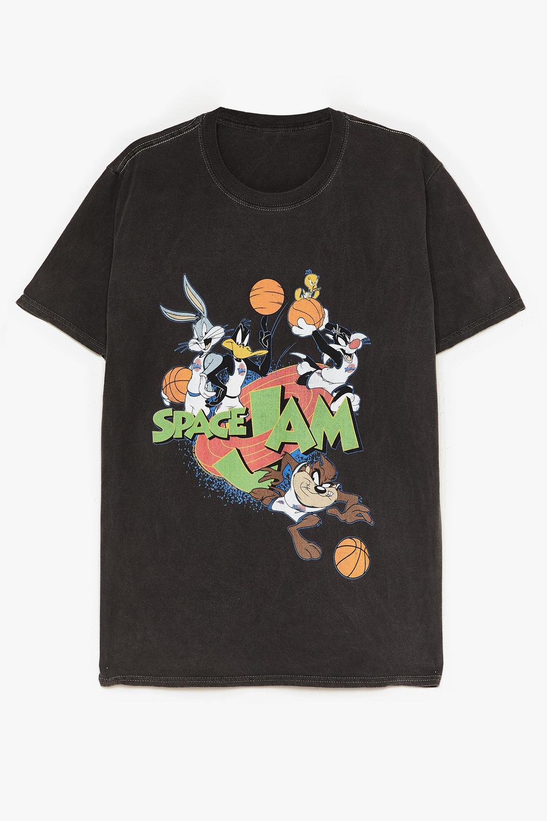 Grey Basketballs in Your Court Space Jam Graphic Tee image number 1