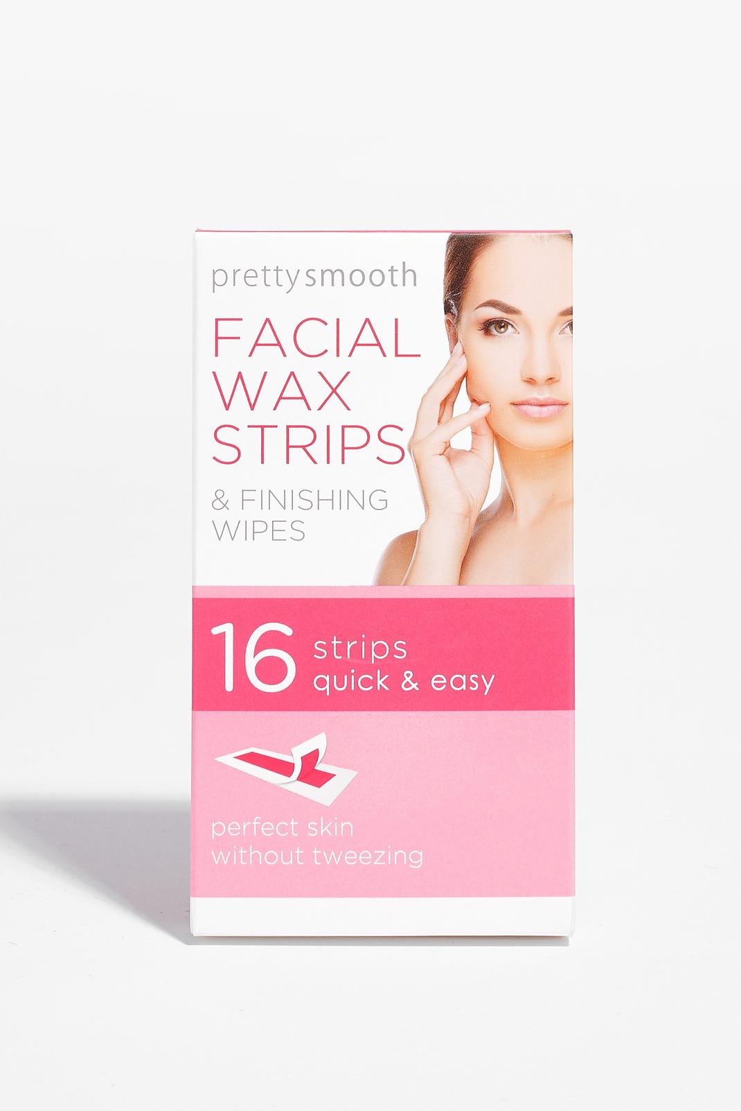 White PRETTY SMOOTH FACIAL WAX STRIPS -16pcs image number 1