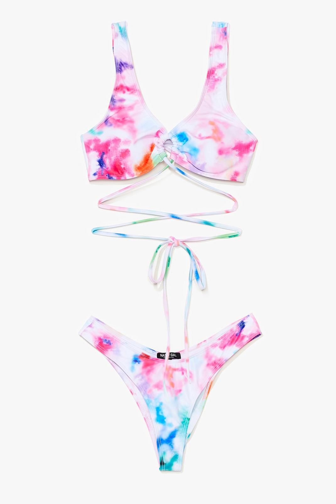 Are You Strappy Now Tie Dye Bikini Set image number 1