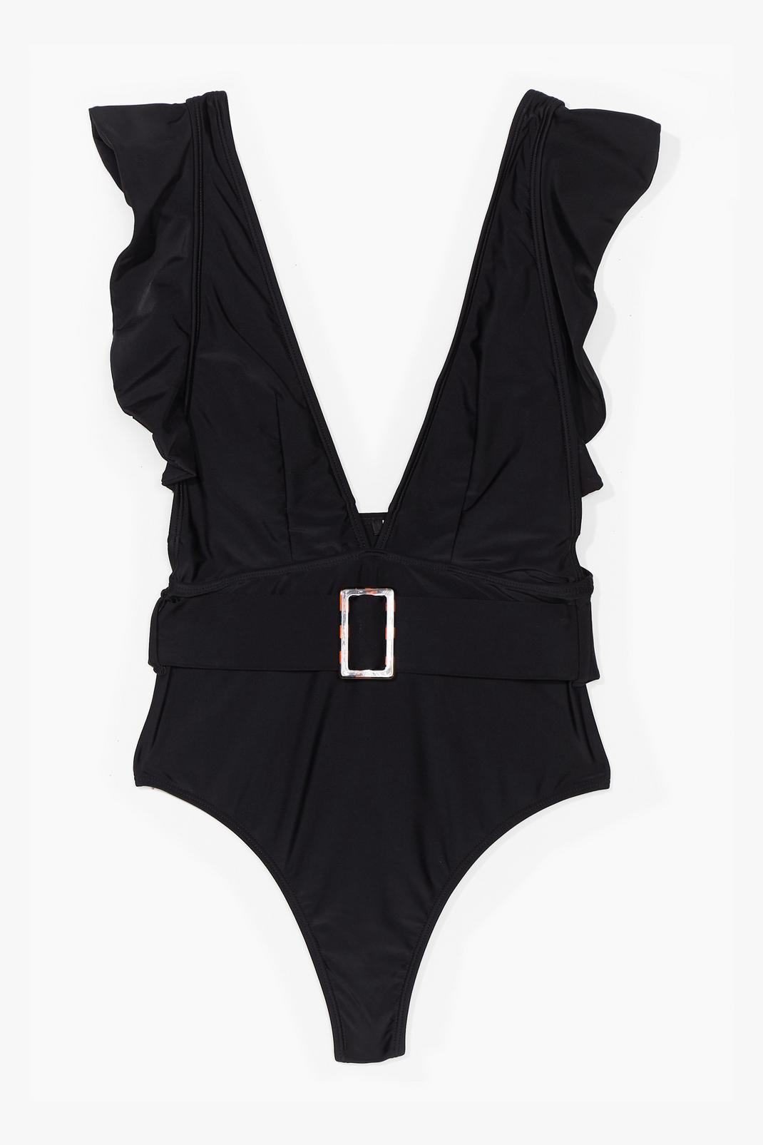 Take Me Away Ruffle Belted Swimsuit image number 1