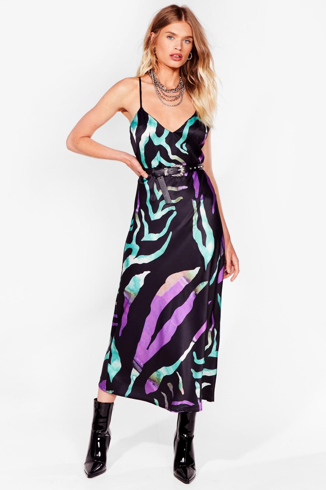 Sleek for Yourself Abstract Midi Dress image number 1