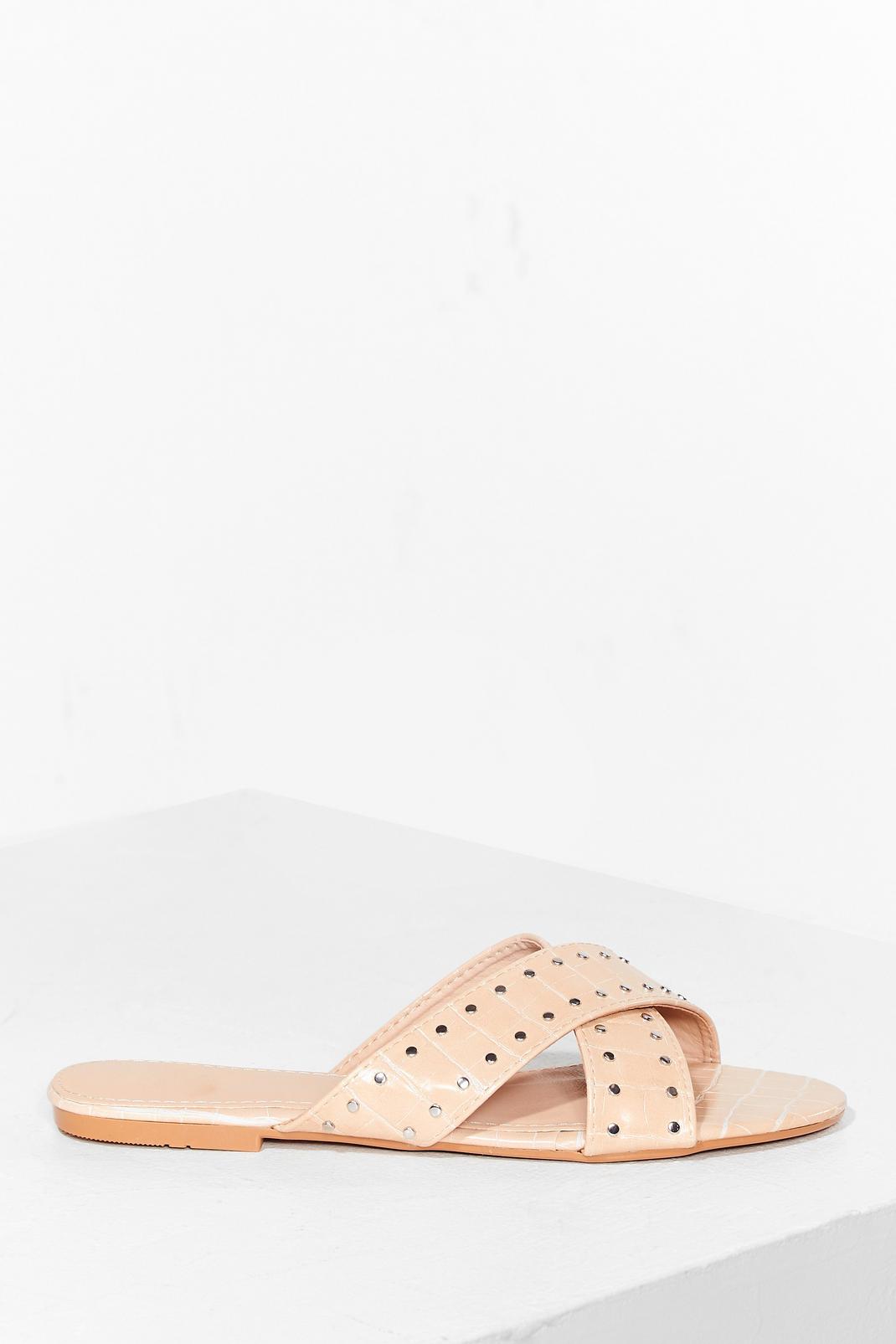 Pin 'Em Over Studded Flat Mules image number 1