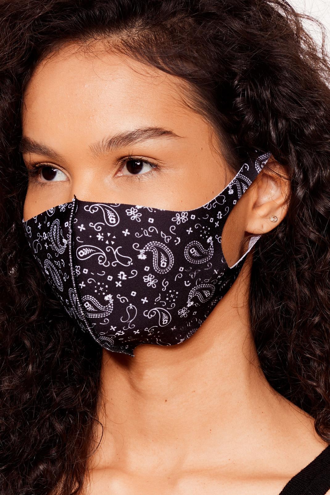 To My Face Paisley Fashion Face Mask image number 1