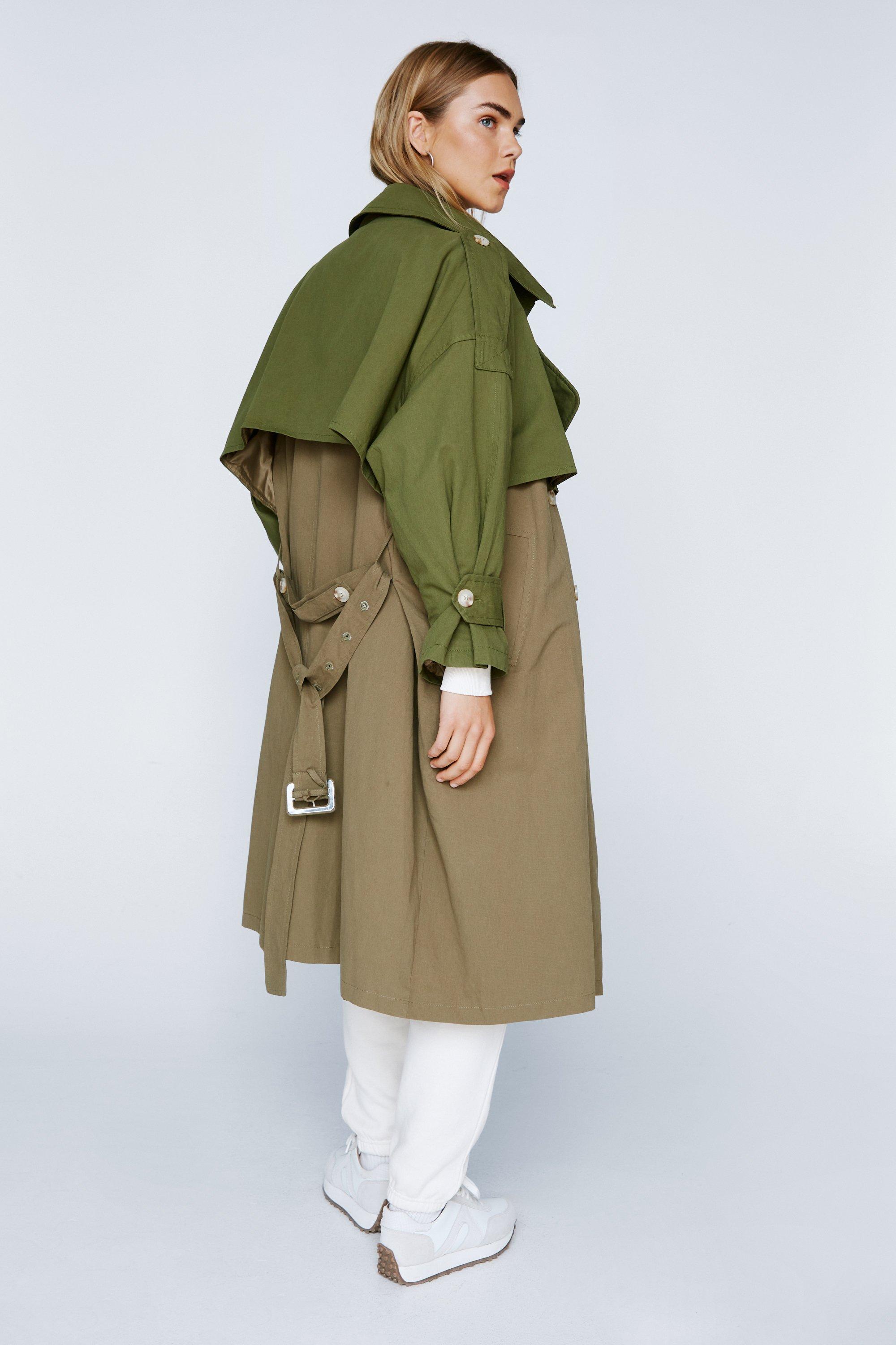 oversized mac trench coat