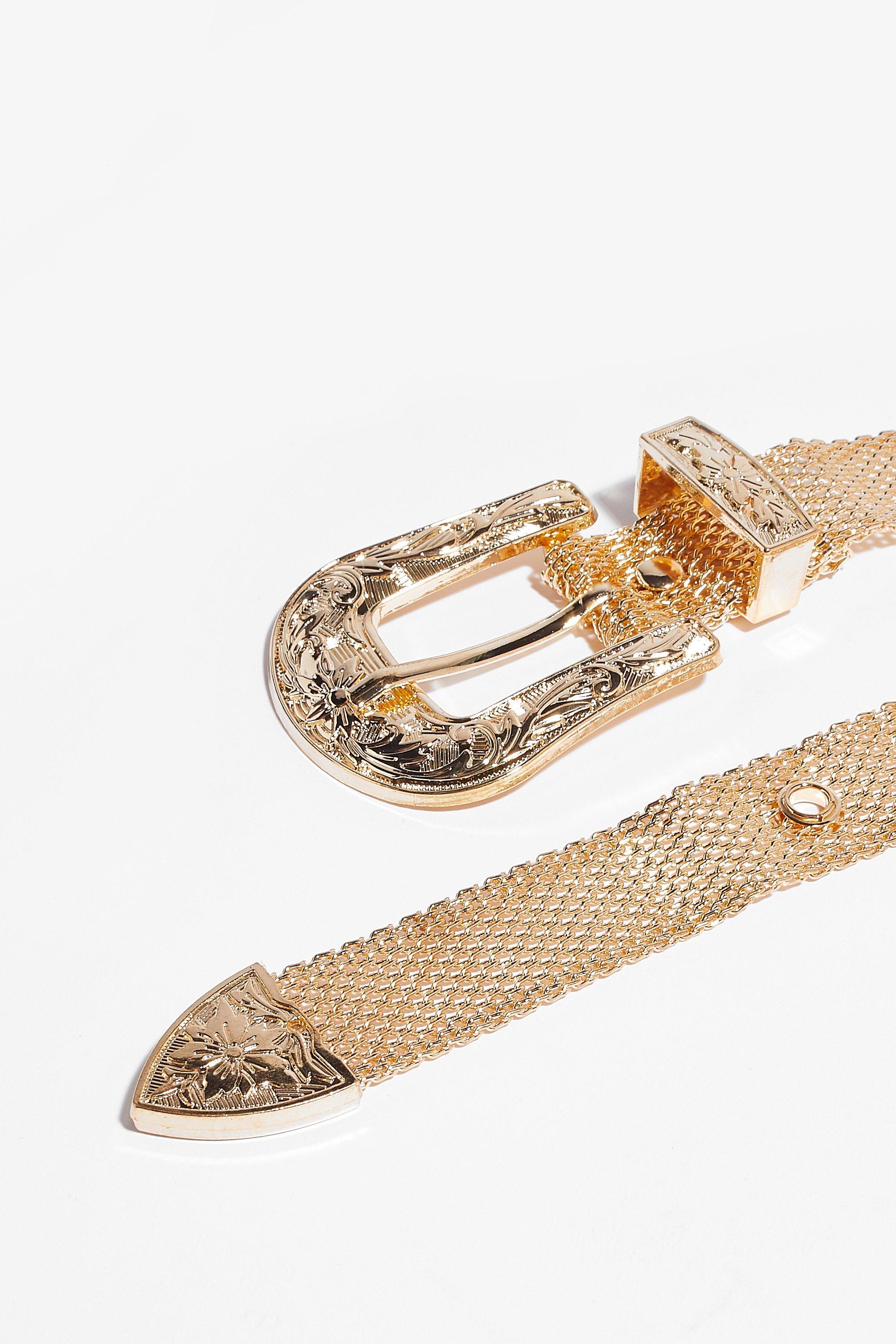 Simply the West Metallic Belt Nasty Gal