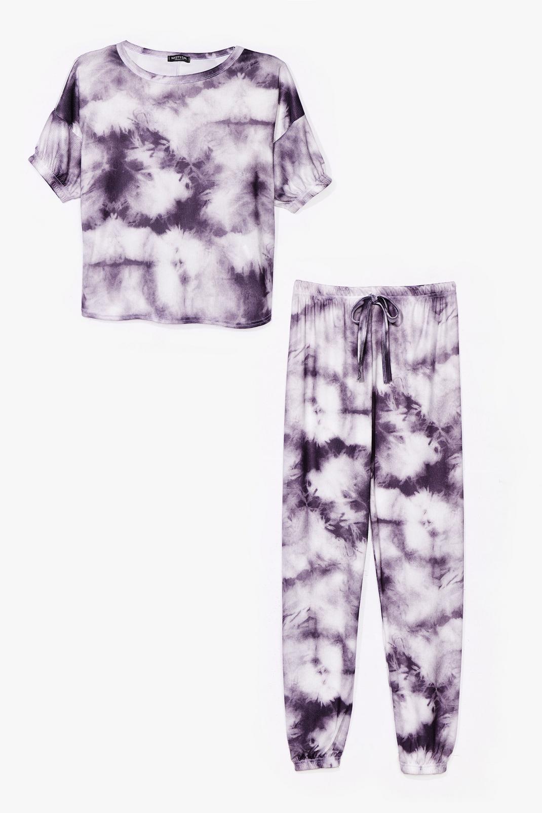 Count On Tee Tie Dye Joggers Lounge Set image number 1