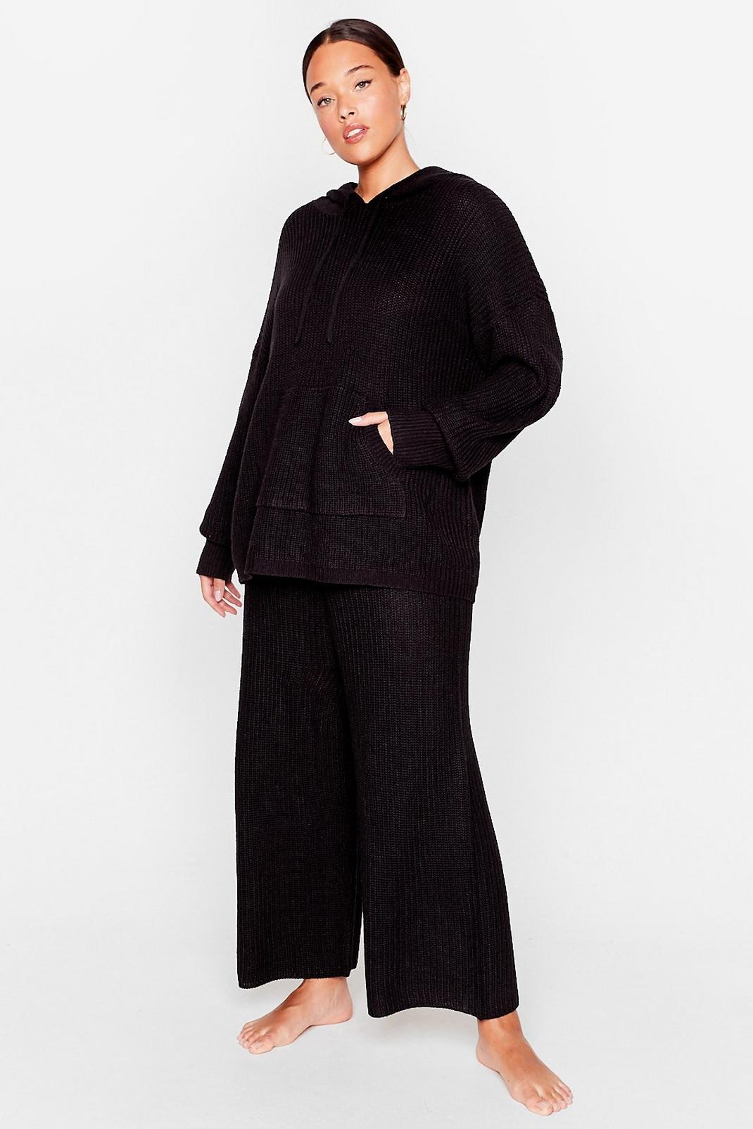 Knit's Your Time Plus Wide-Leg Trousers Lounge Set image number 1