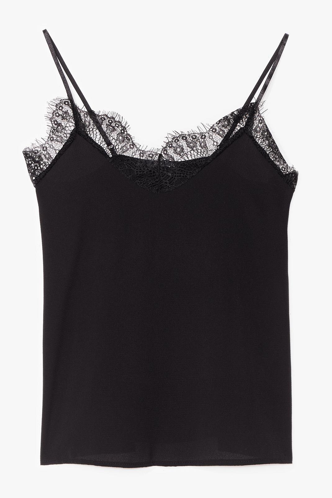 Black Lace It Up to You Plus Cami Top image number 1