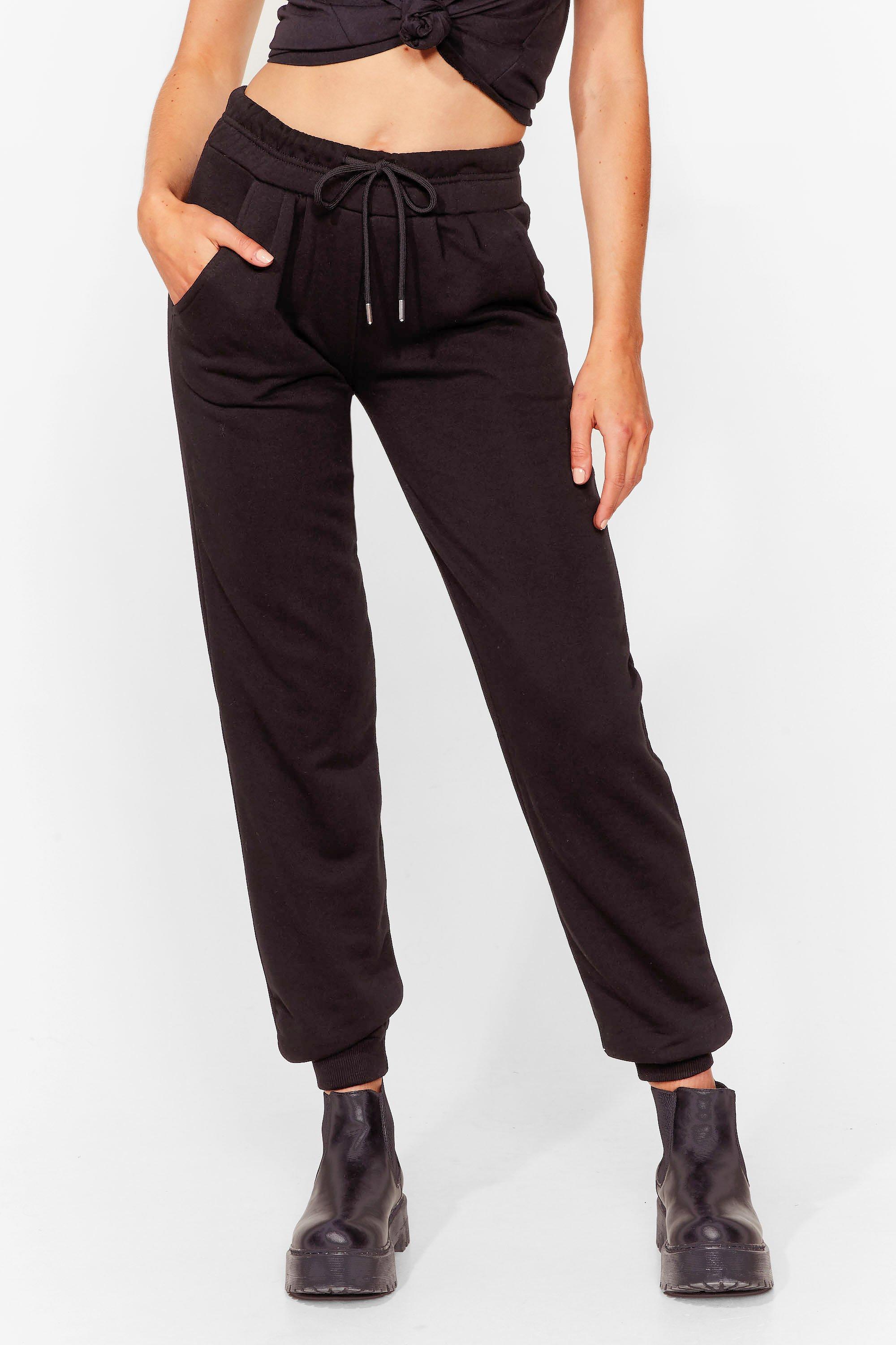 Nasty gal black discount joggers