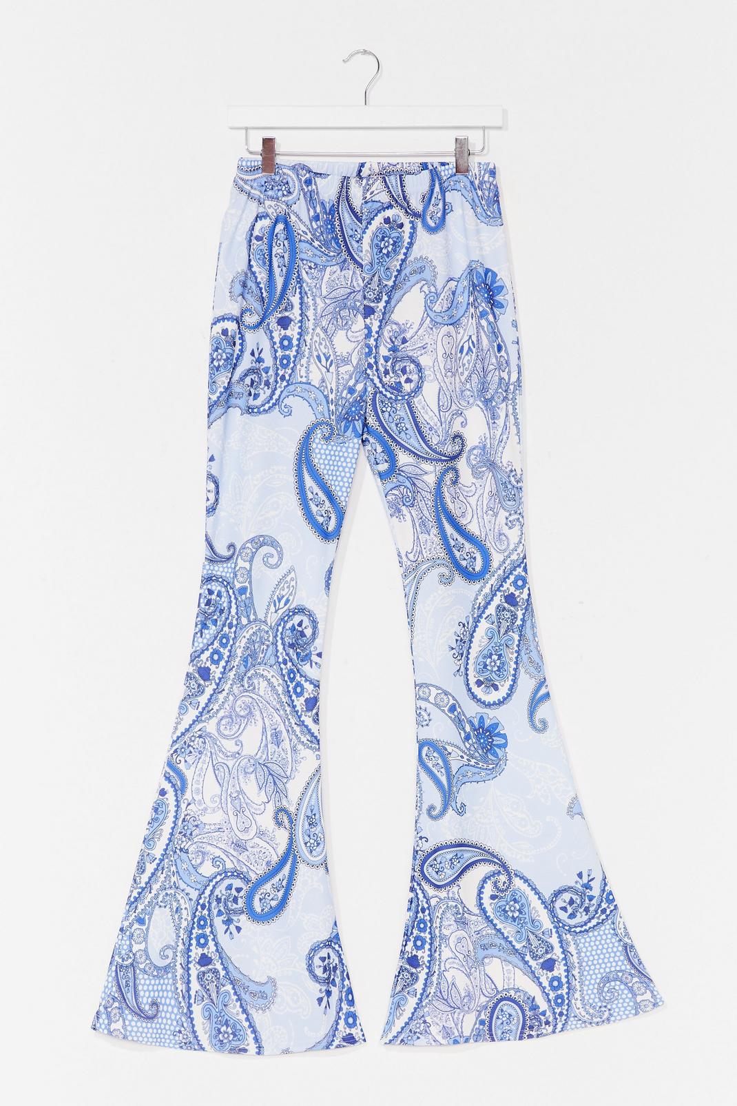 Paisley to Be Nice Flare Pants image number 1