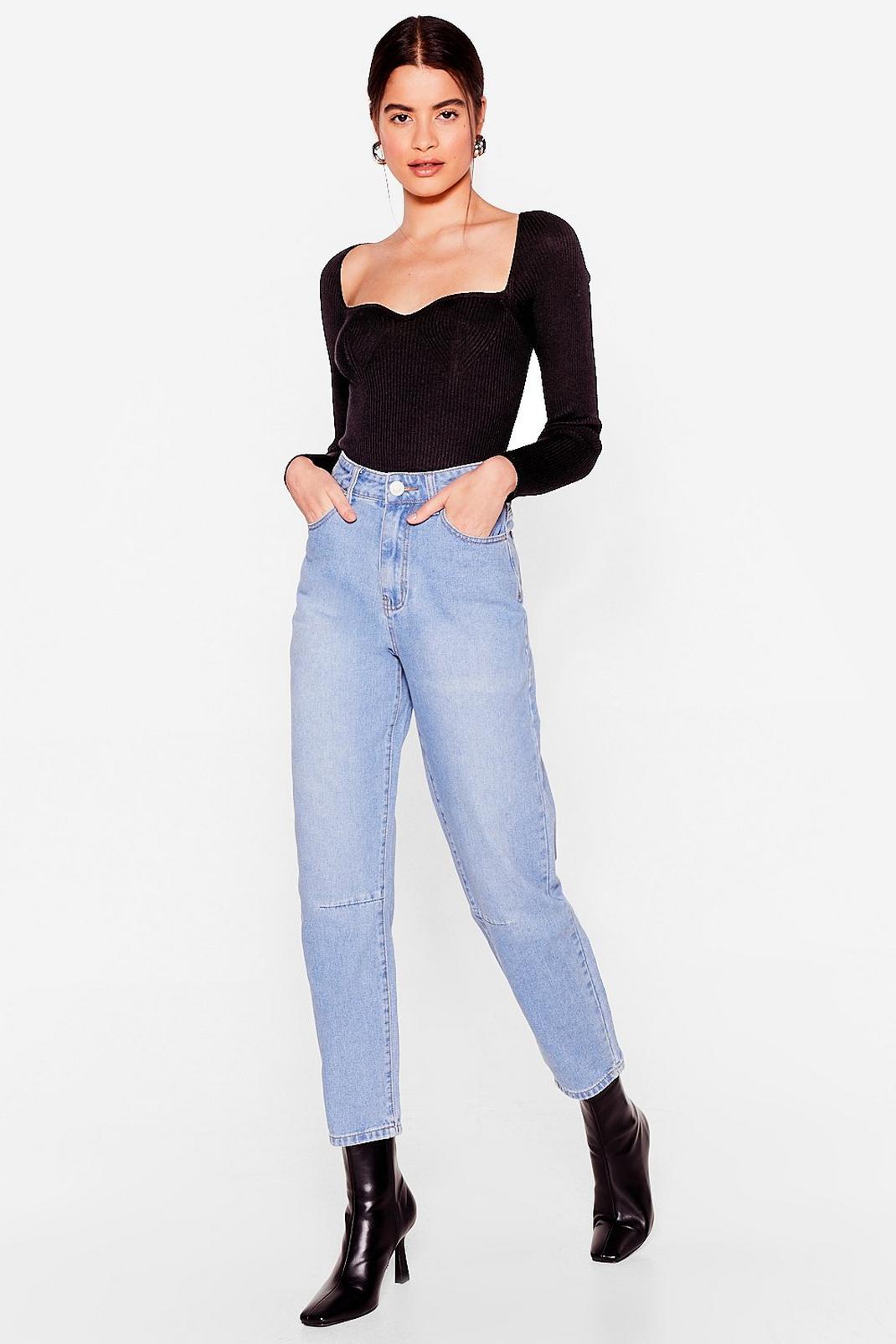 Light blue Better Taper Than Never High-Waisted Jeans image number 1