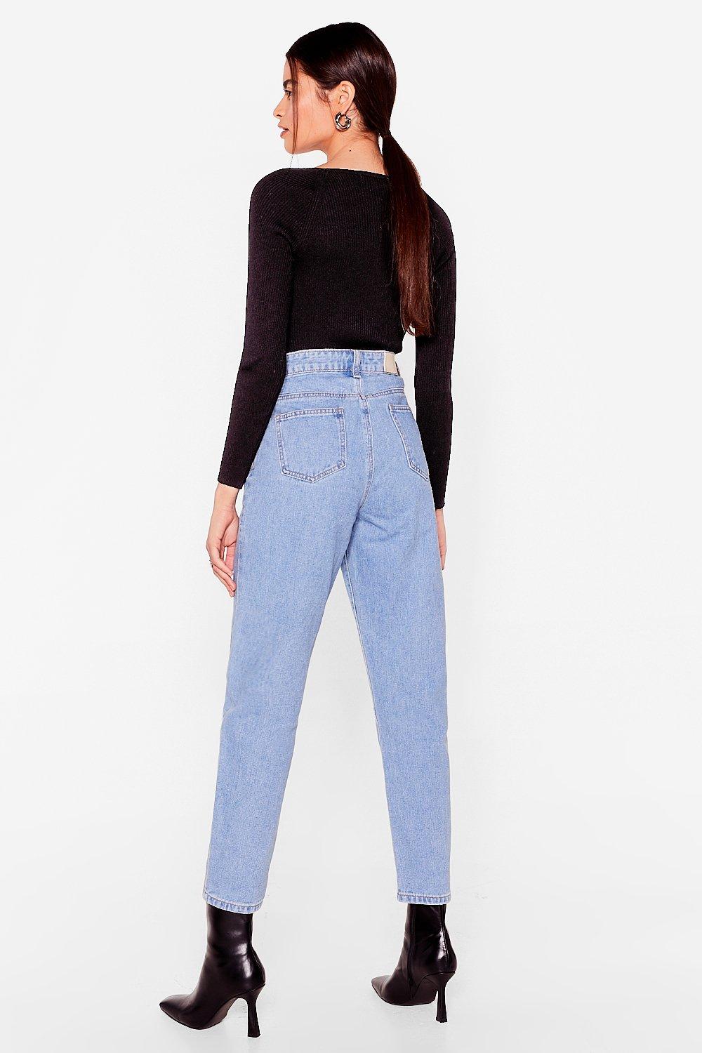 Tapered High Waisted Jeans