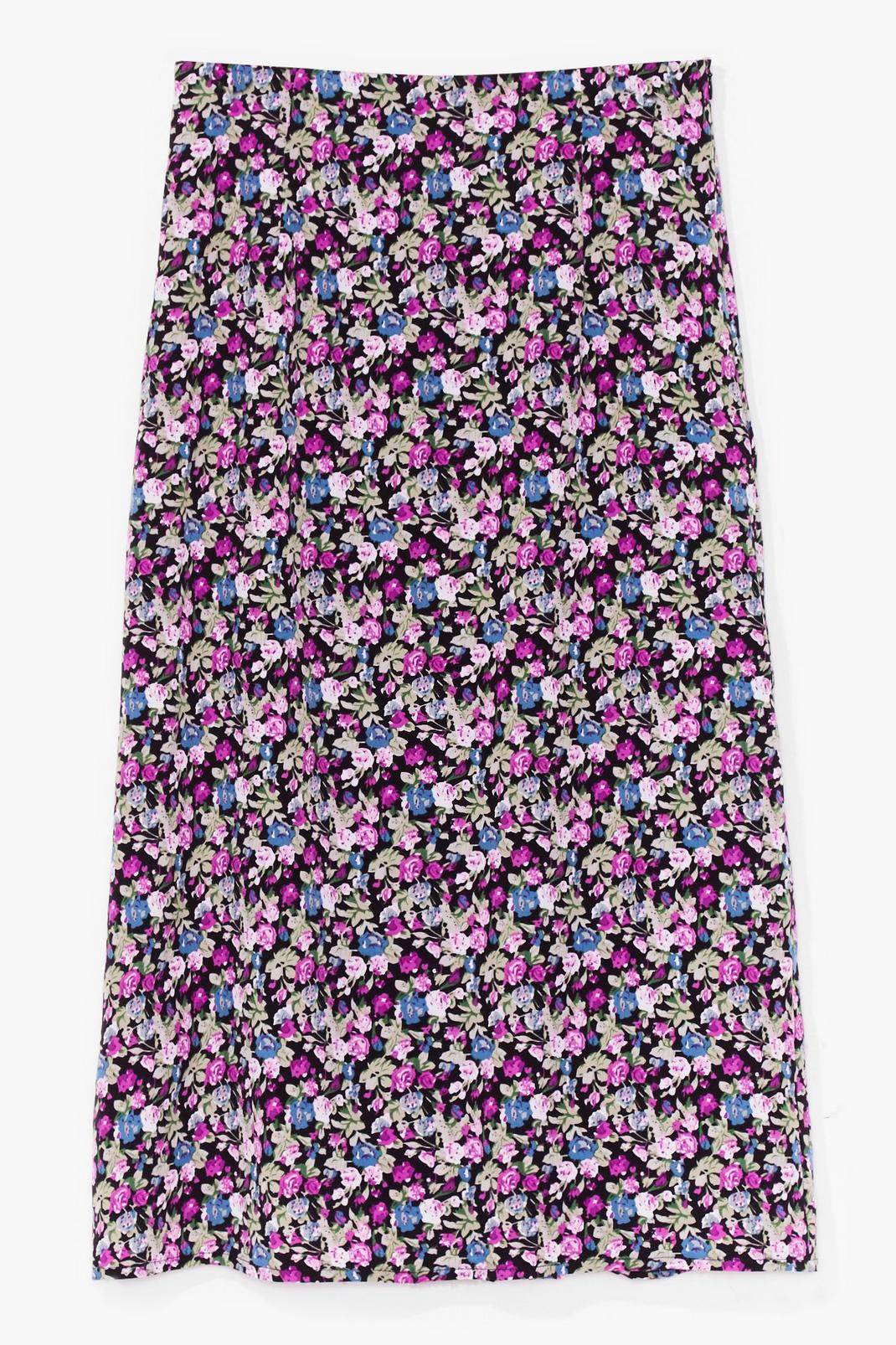 Floral Loose Midi Skirt image number 1