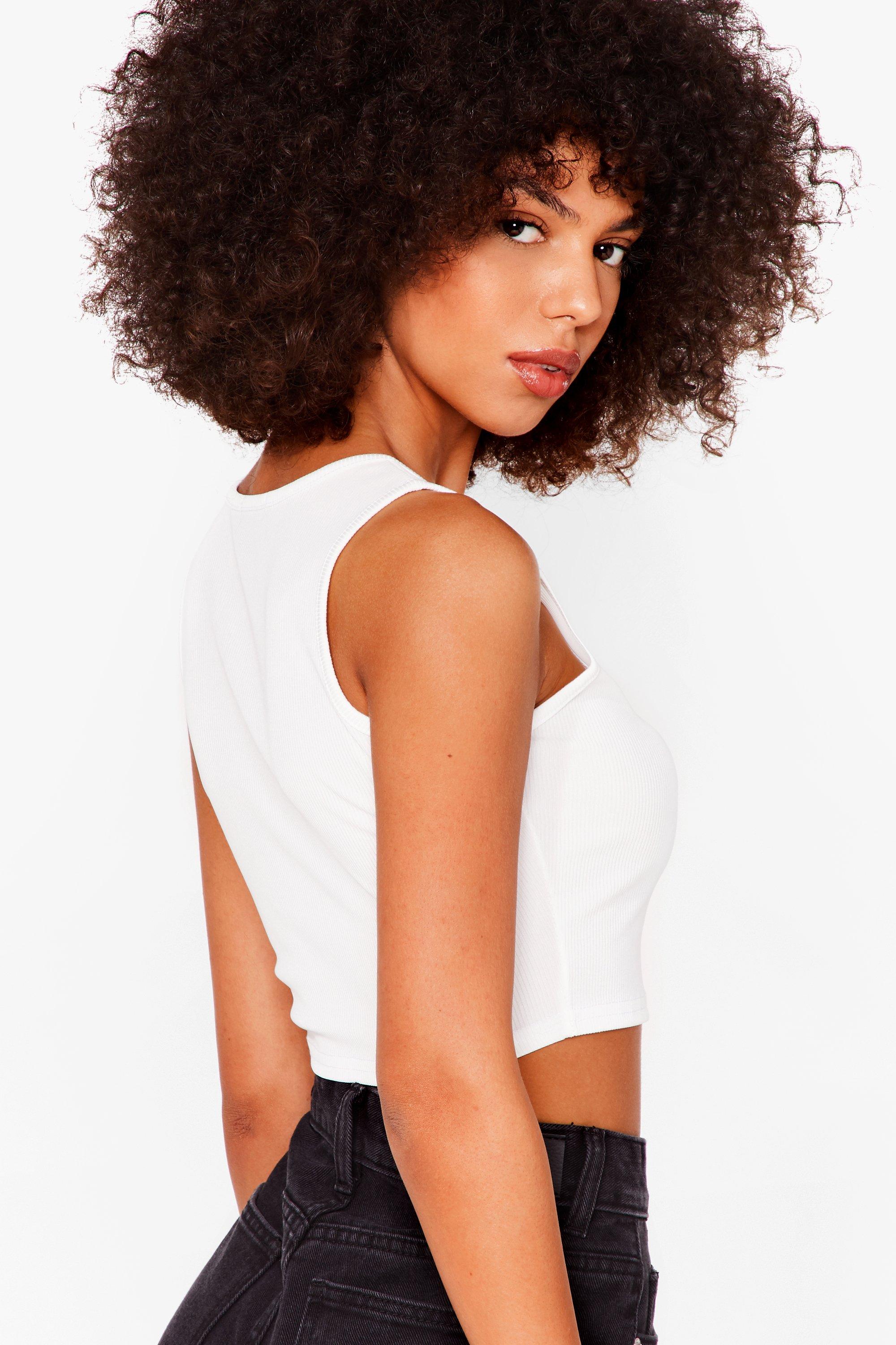 Premium Cotton Scoop Neck Crop Top