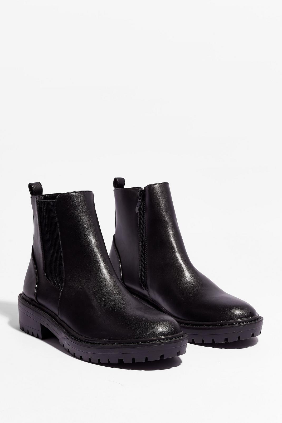 105 Faux Leather Chelsea Boots image number 2