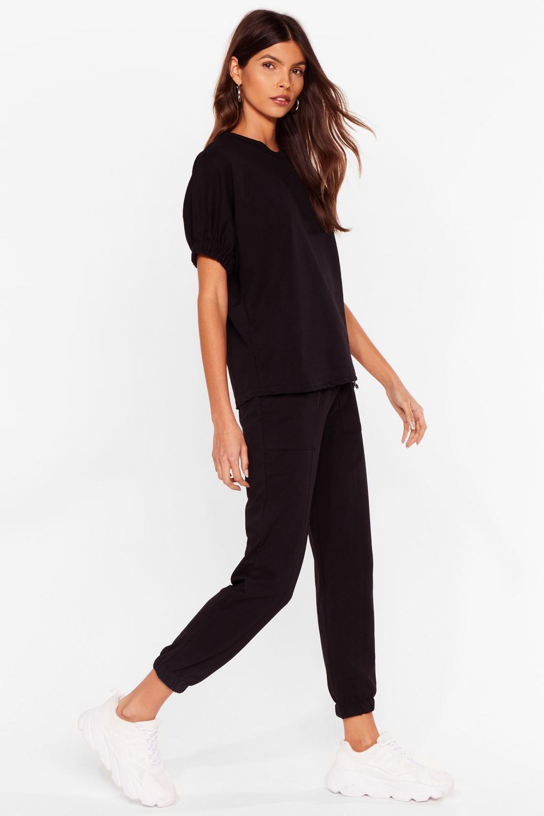 button up shirt with joggers
