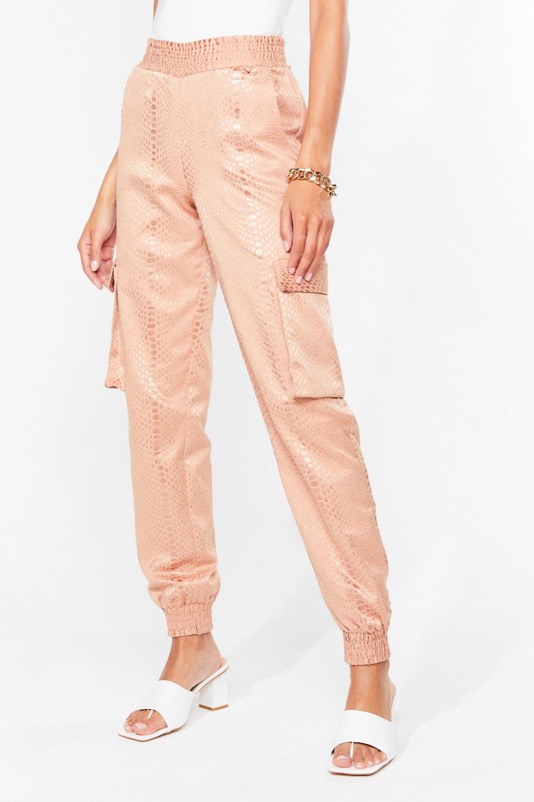 satin cargo Trousers image number 1