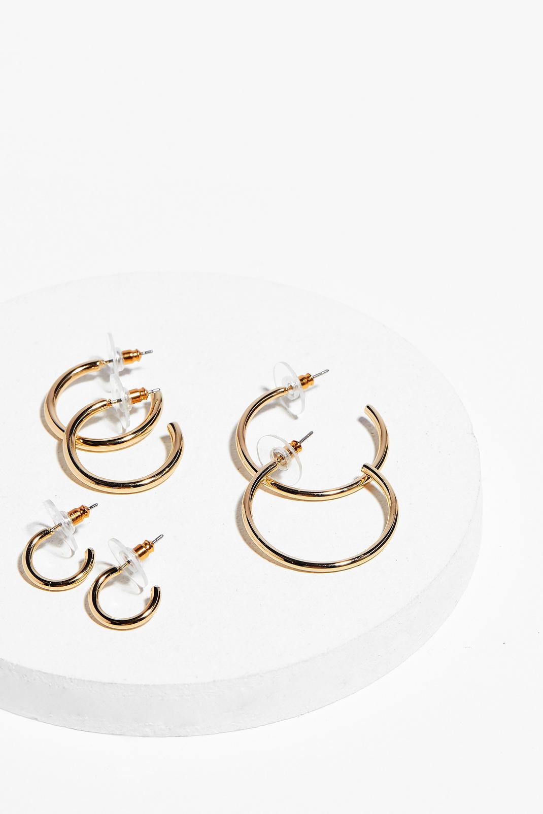 In the Mix 3-Pc Hoop Earring Set image number 1