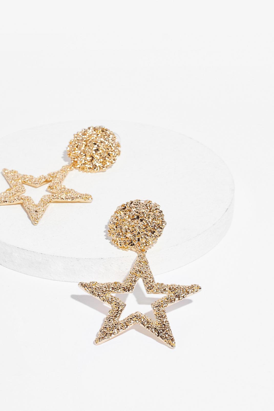 See It in the Stars Textured Drop Earrings image number 1