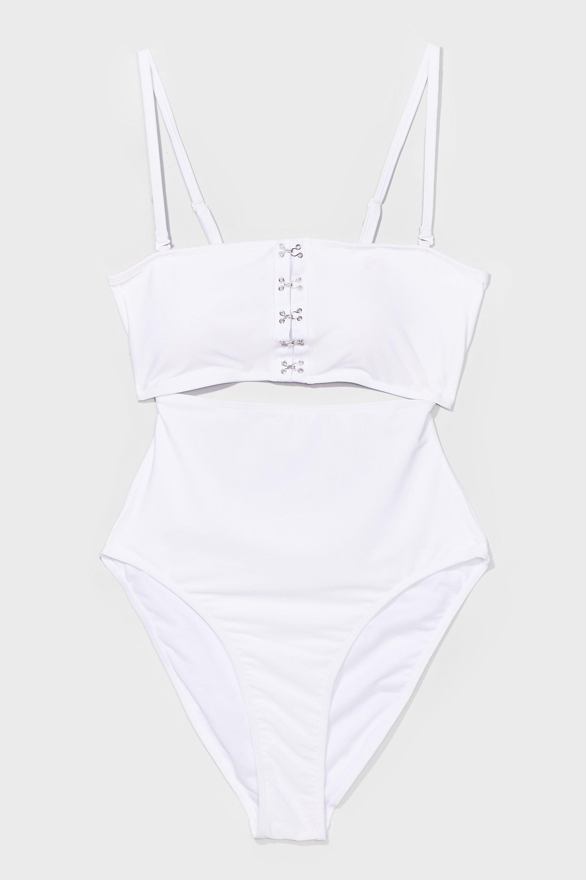 white eyelet swimsuit