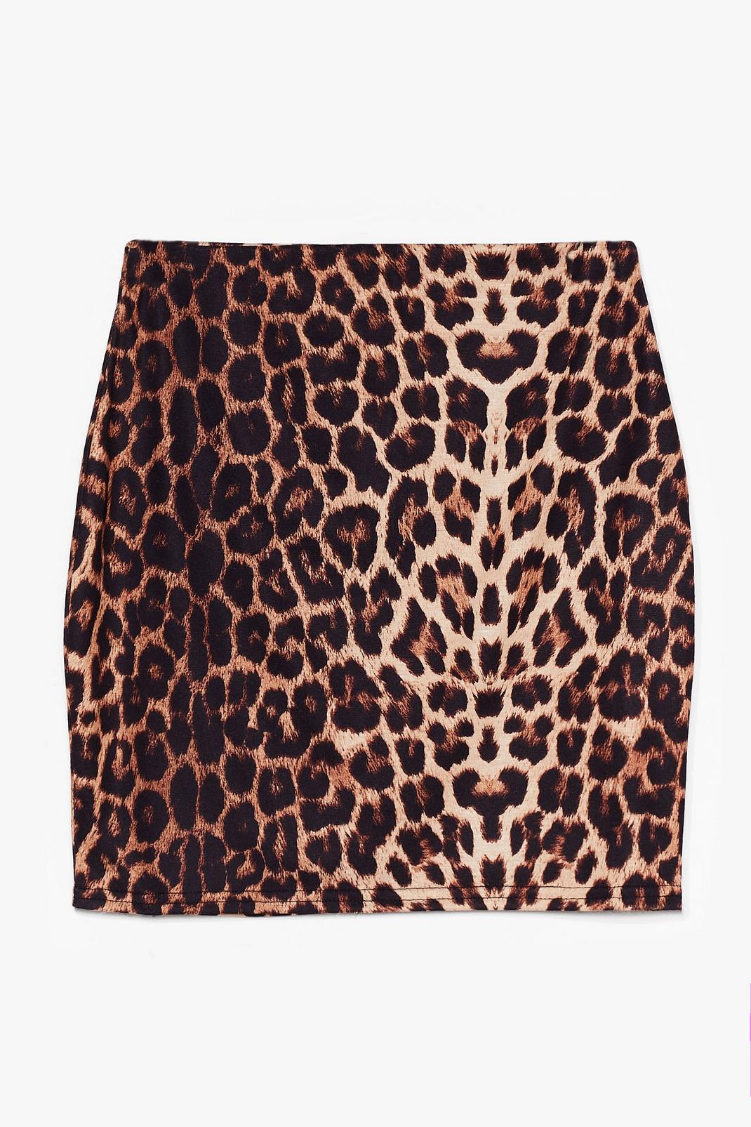 That's Meow We Like It Leopard Mini Skirt image number 1