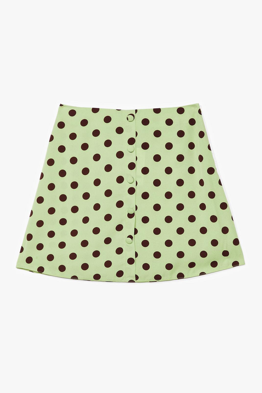 polka dot mini skirt image number 1