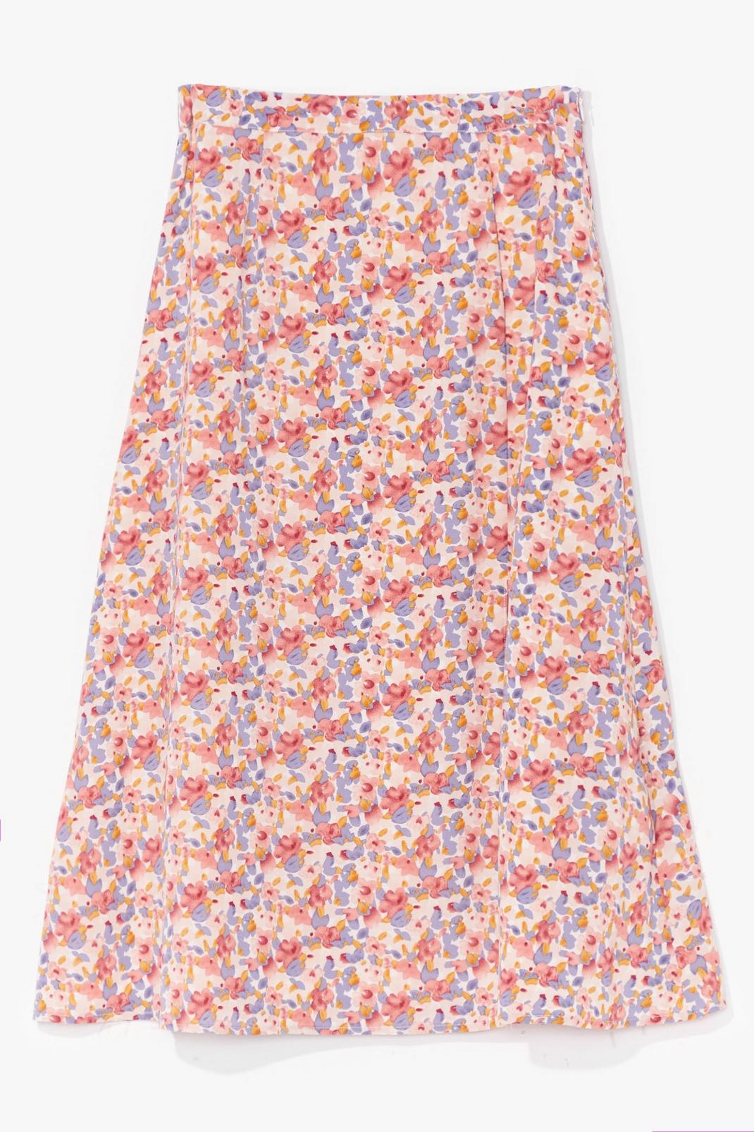 Do the Slits Floral Midi Skirt image number 1