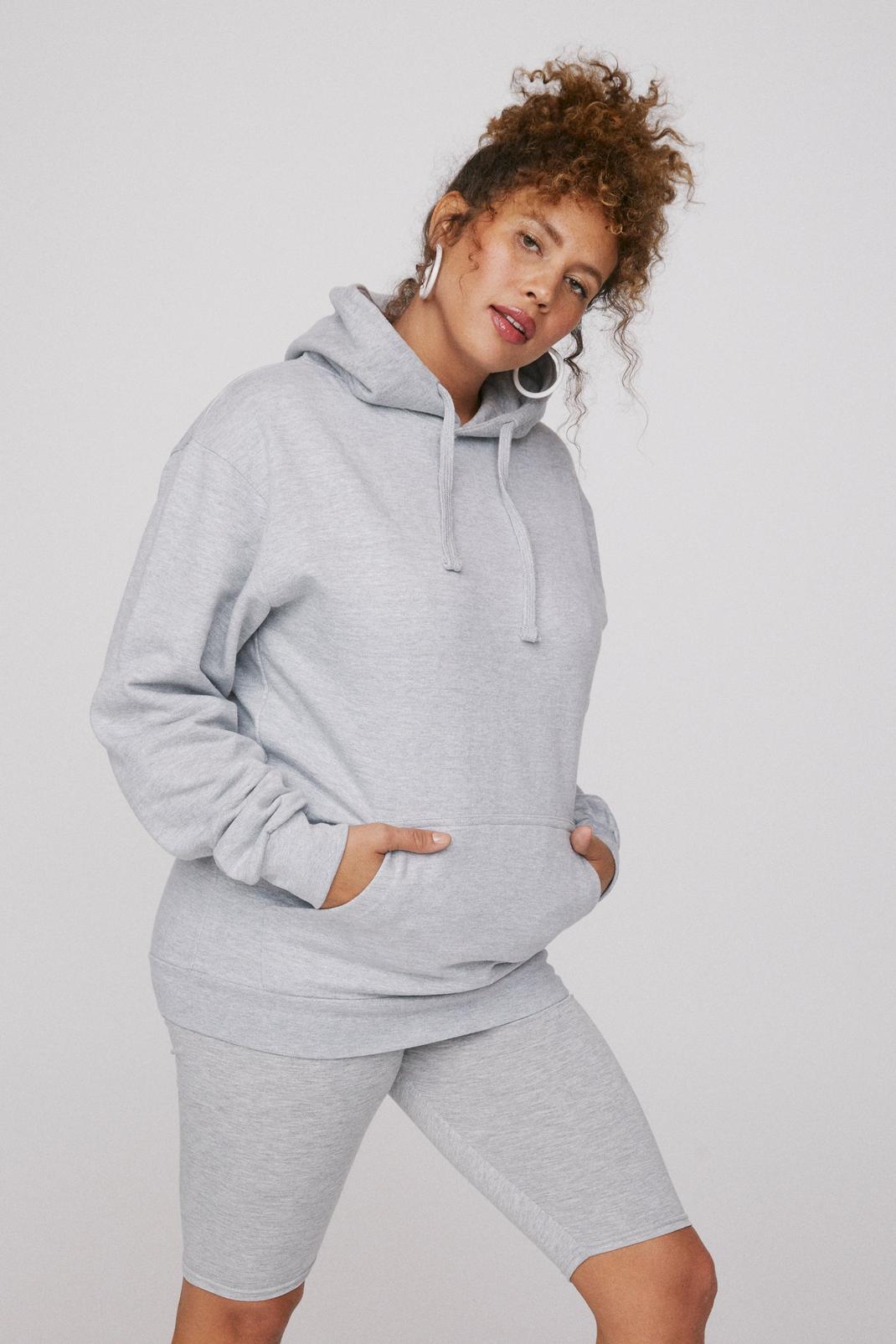 Grey Oversize and Conquer Plus Pullover Hoodie image number 1