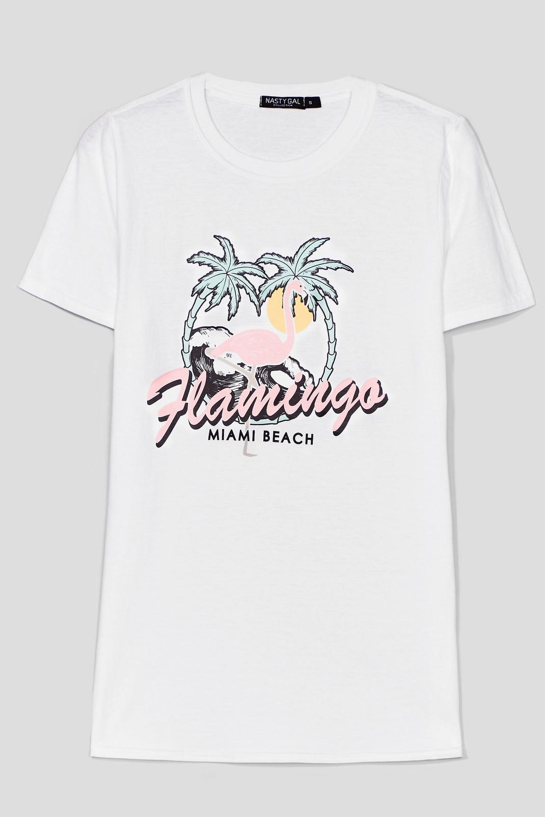 T-shirt ample à impressions Flamingo image number 1