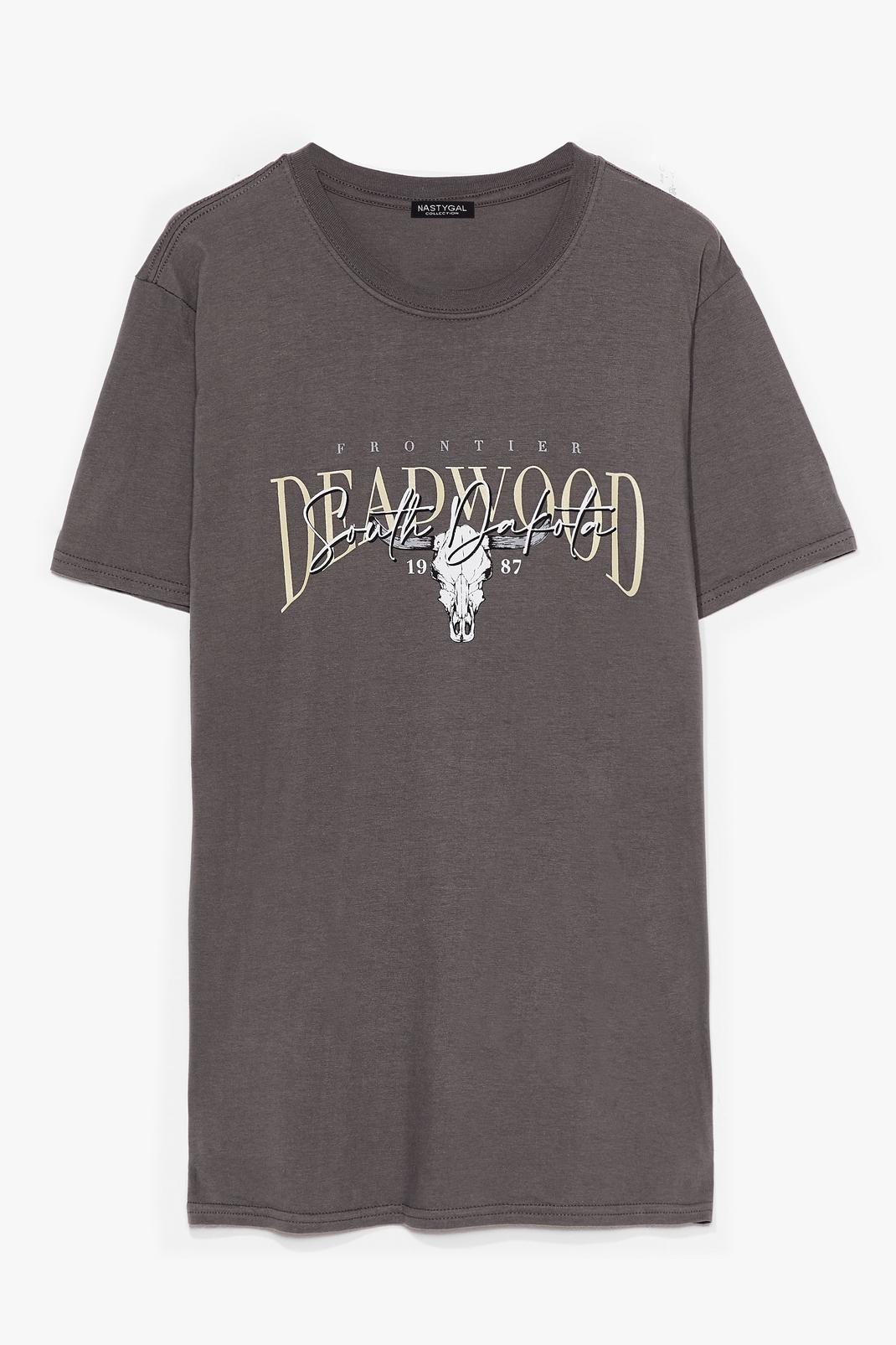 T-shirt ample à impressions Deadwood, Charcoal image number 1