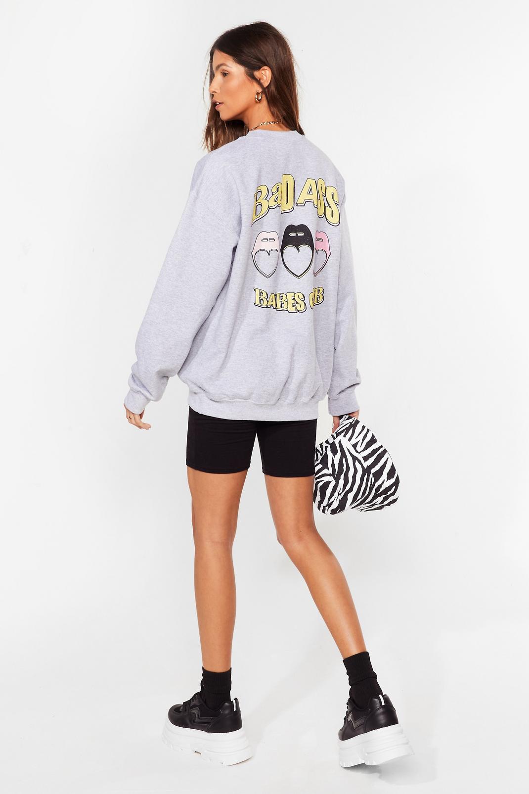 Badass Babes Club Relaxed Graphic Sweatshirt image number 1