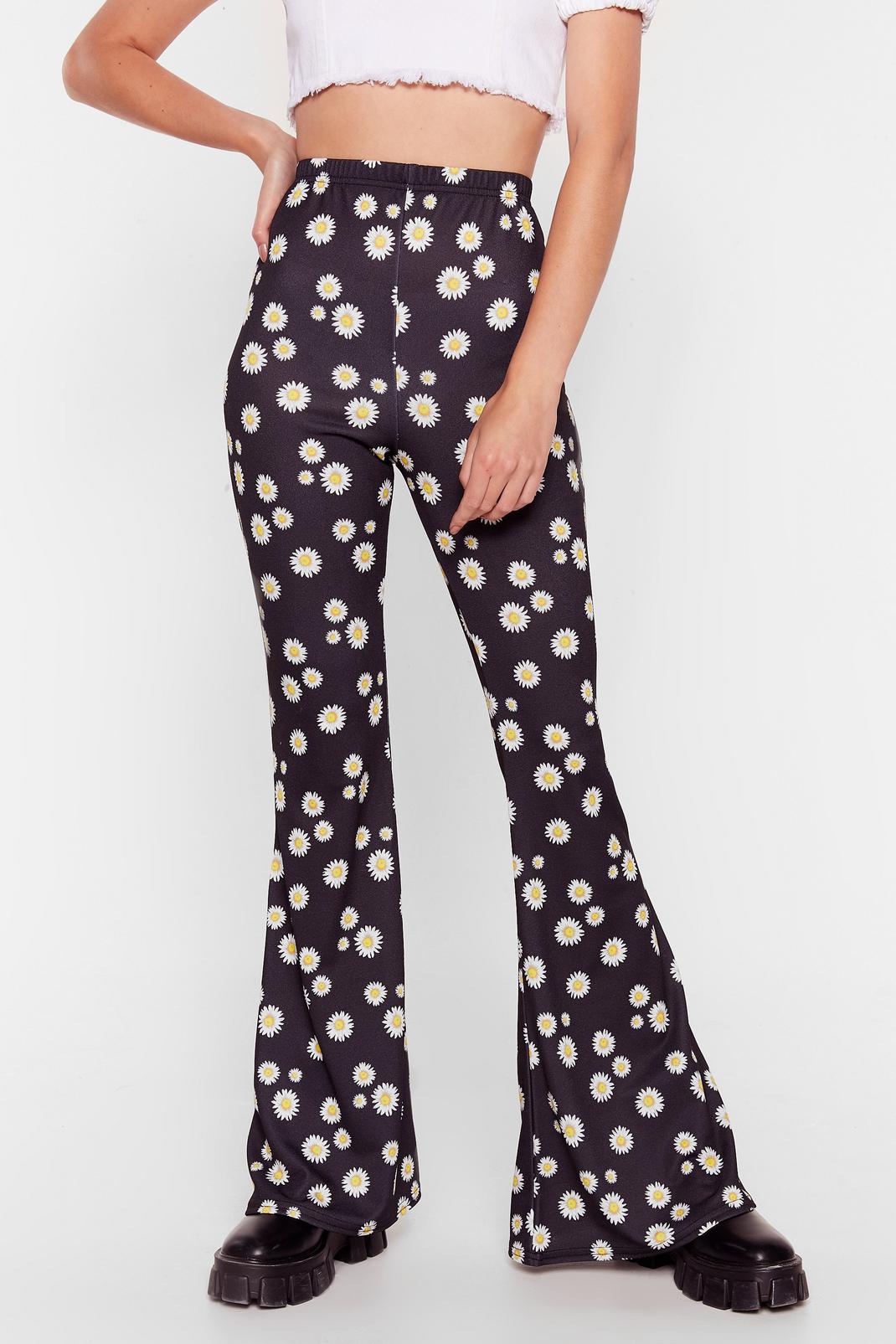 Ooh Daisy Daisy Floral Flared Pants image number 1