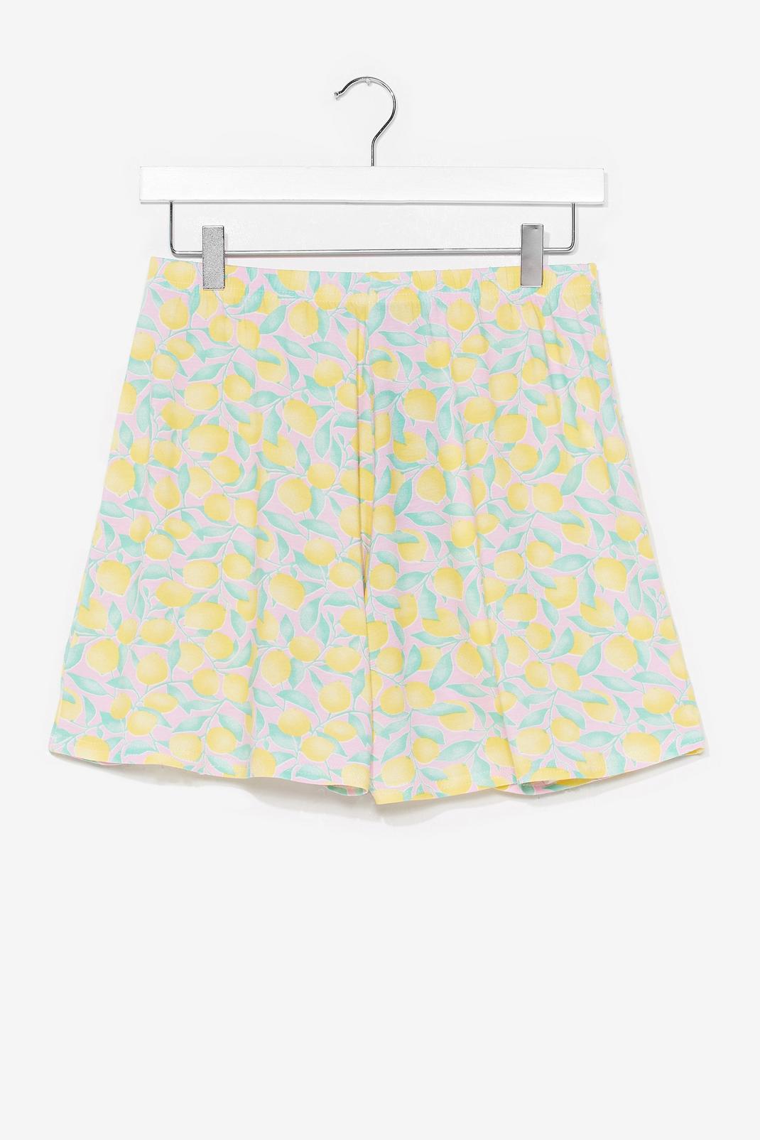 Lemon Print Flippy Shorts image number 1