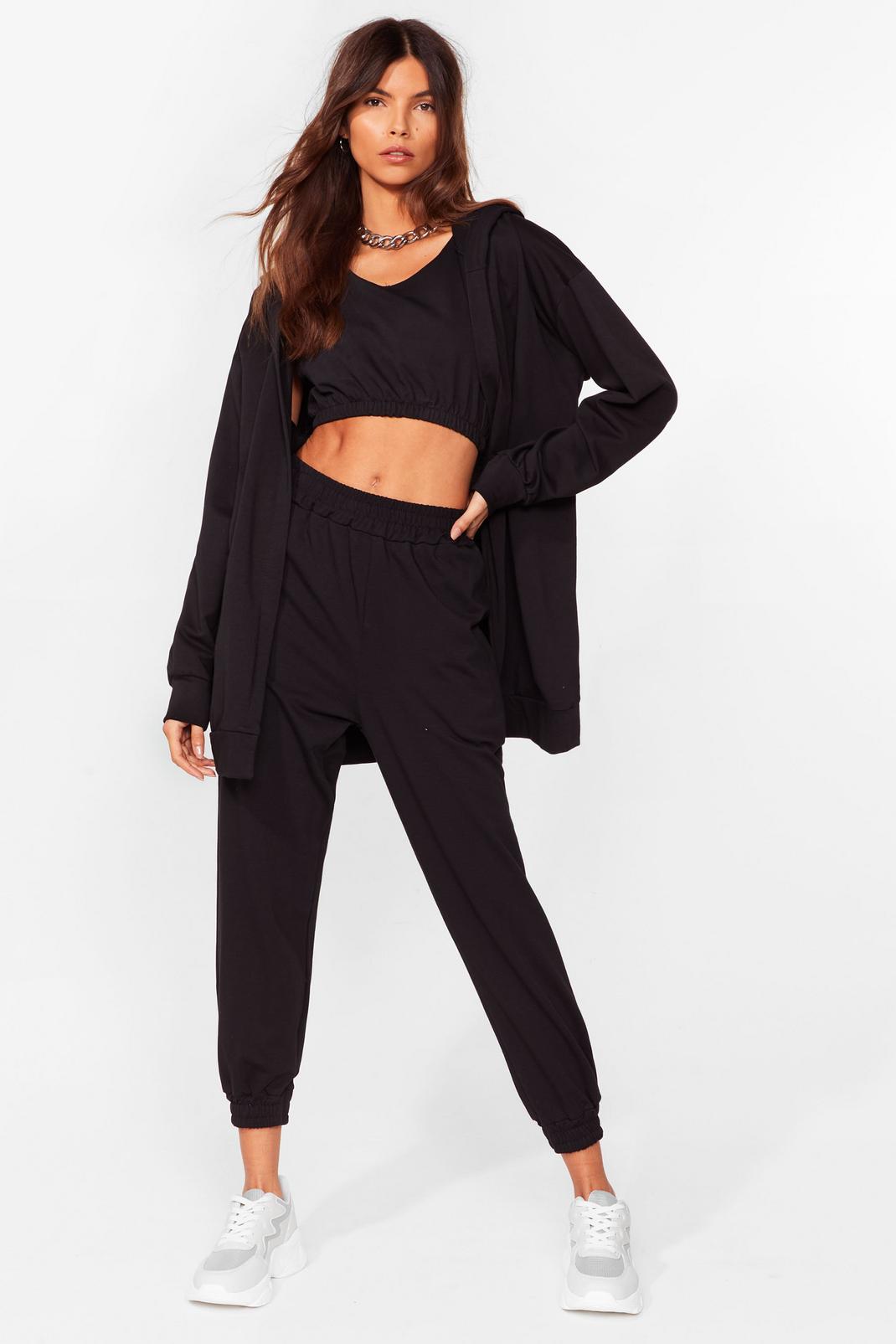 essentials hoodie and joggers