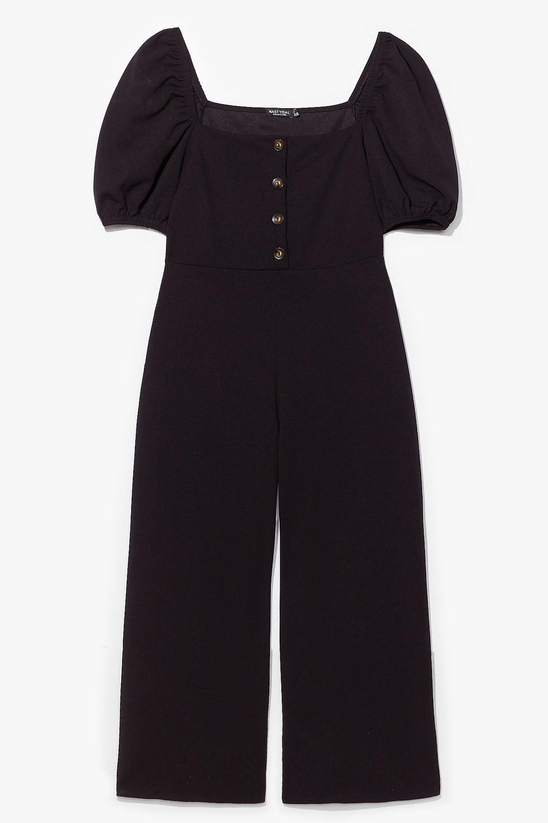 Puff and Ready Button-Down Culotte Jumpsuit image number 1