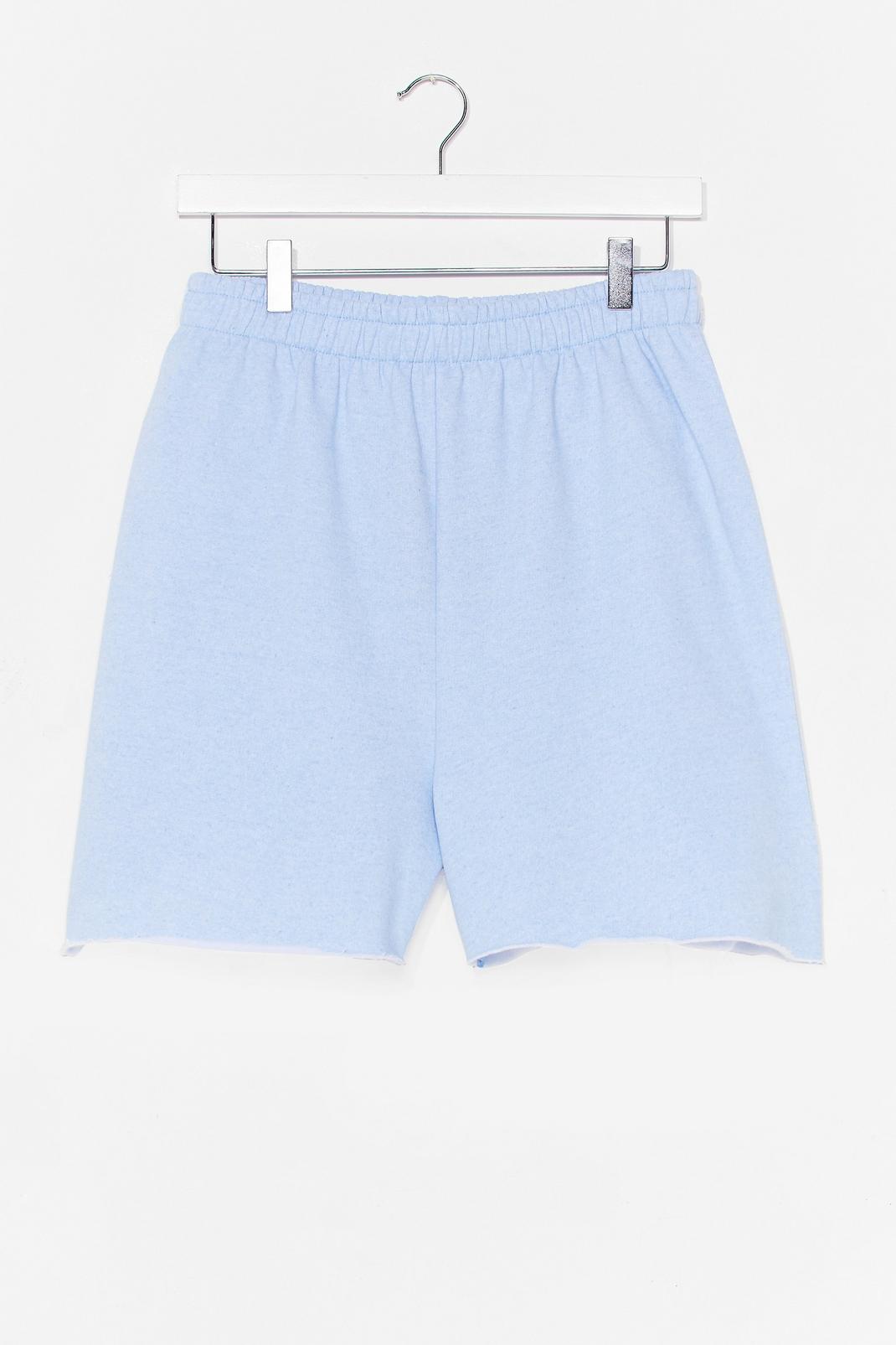 Blue Pit Stop Relaxed Jogger Shorts image number 1