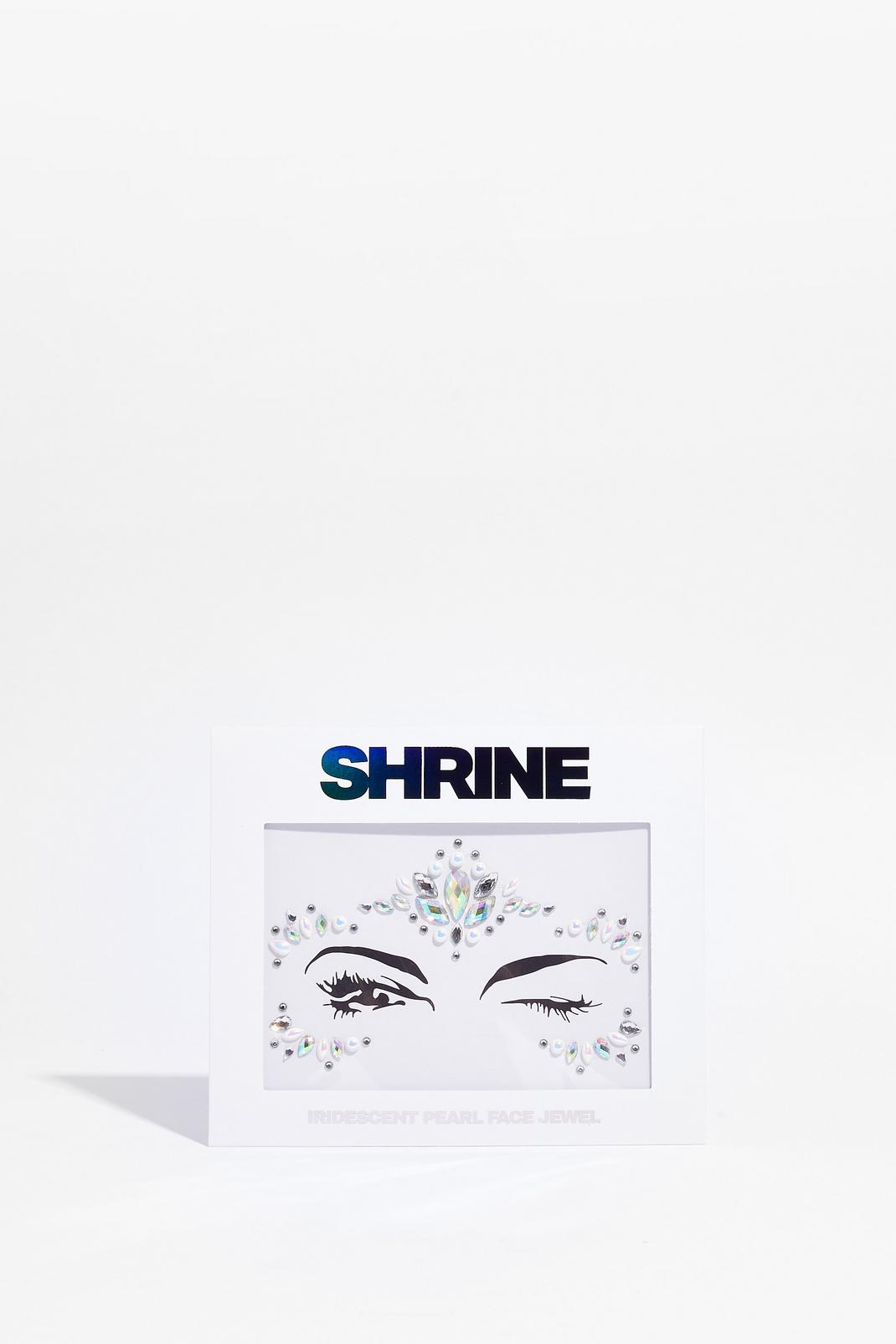 Silver SHRINE Bling It on Pearl Face Jewels image number 1