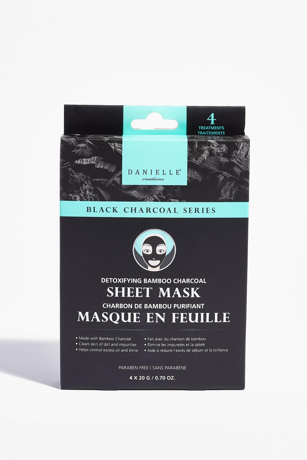 Black DANIELLE Face Reality 4-Pc Sheet Mask Set image number 1