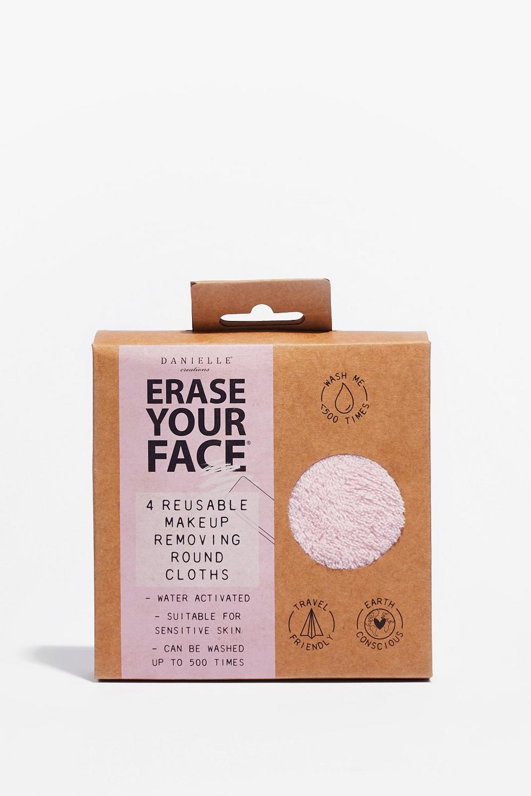 Disques démaquillants réutilisables x4 de chez Erase Your Face, Pink image number 1
