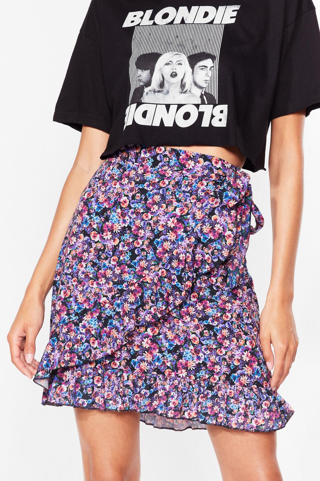 Somewhere Only We Grow Floral Mini Skirt image number 1