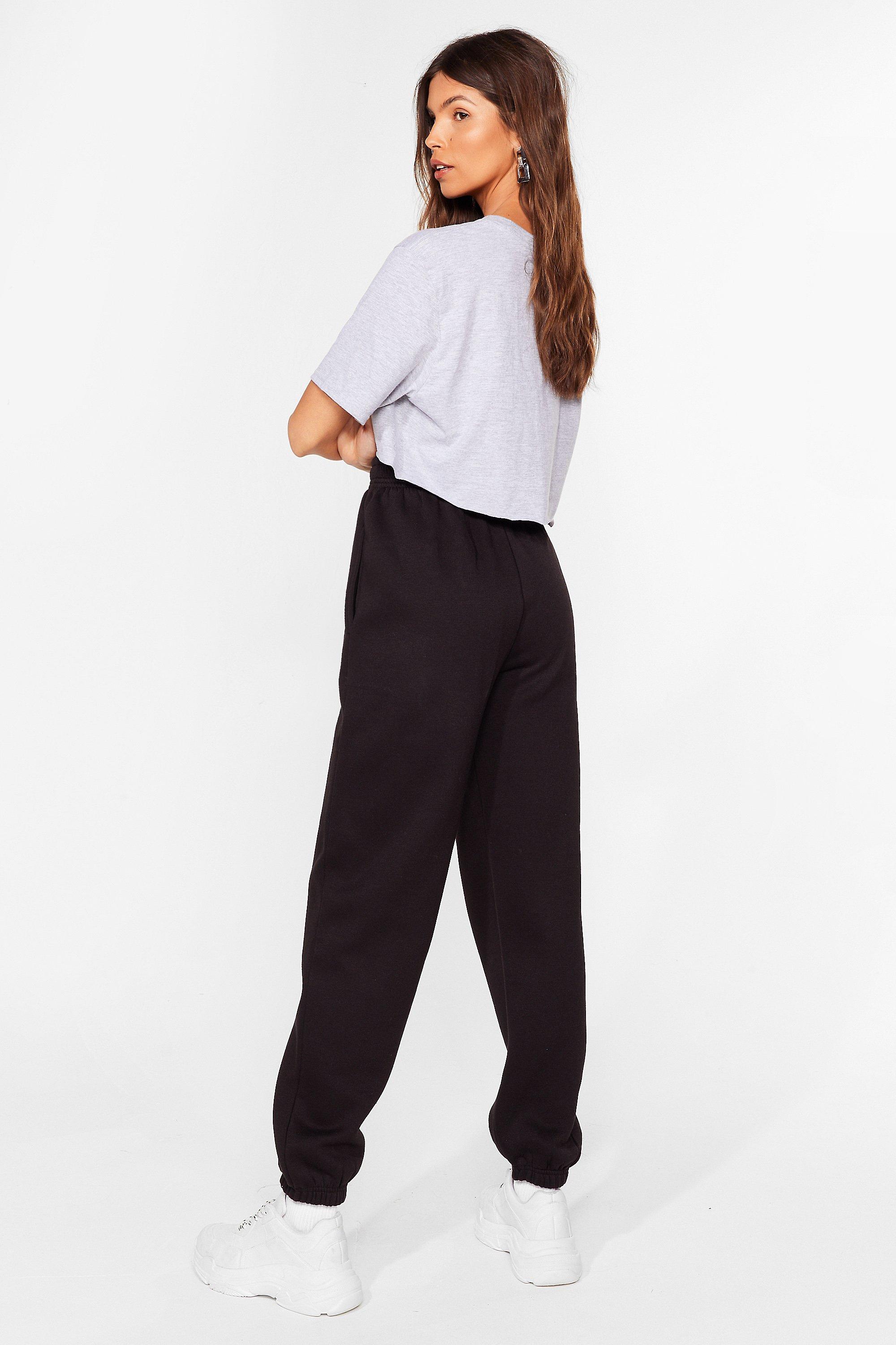 Nasty gal best sale black joggers