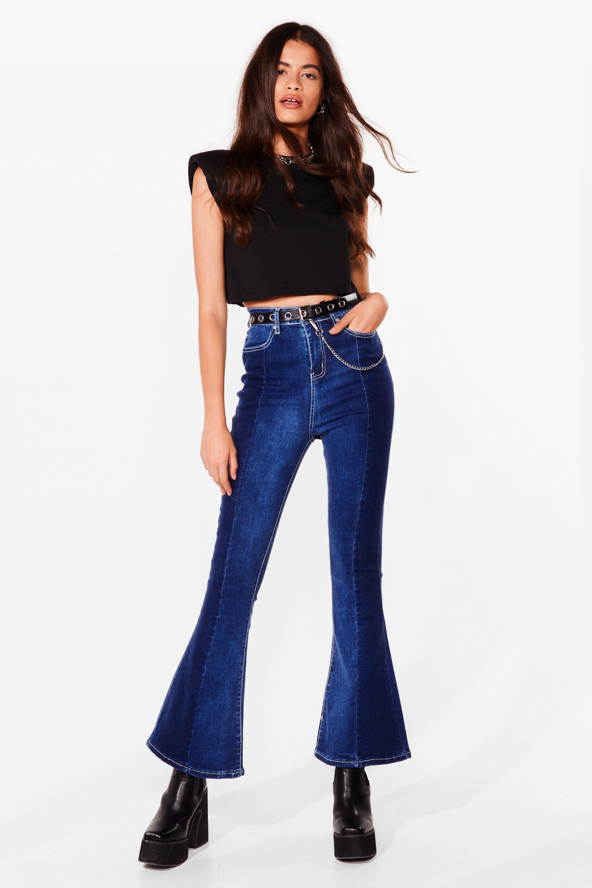 nasty gal flare jeans