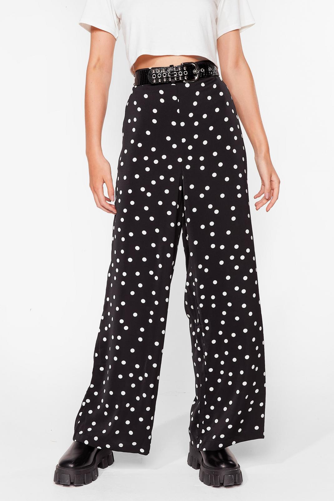 We've Polka Dot Tonight Wide-Leg Trousers image number 1